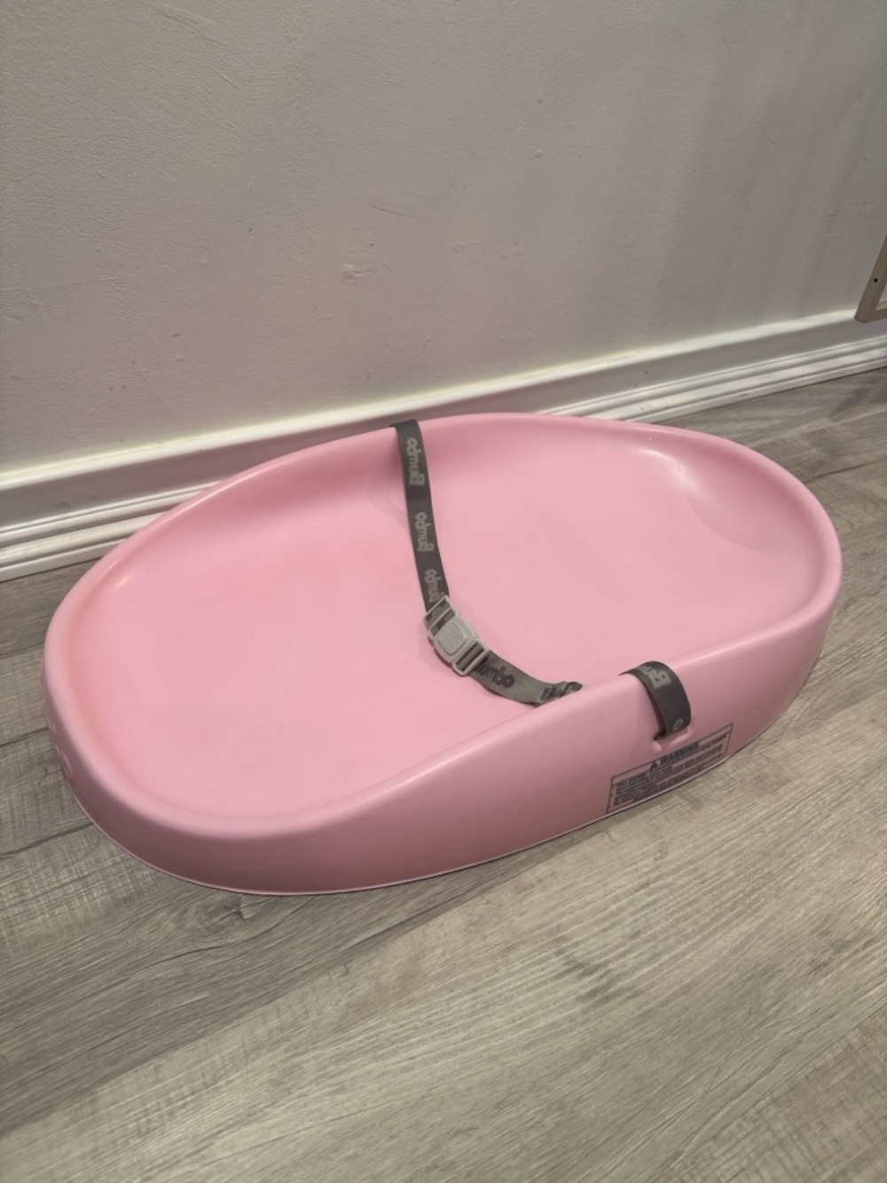 Pink Bumbo Infant changing table pad- with Safety Straps